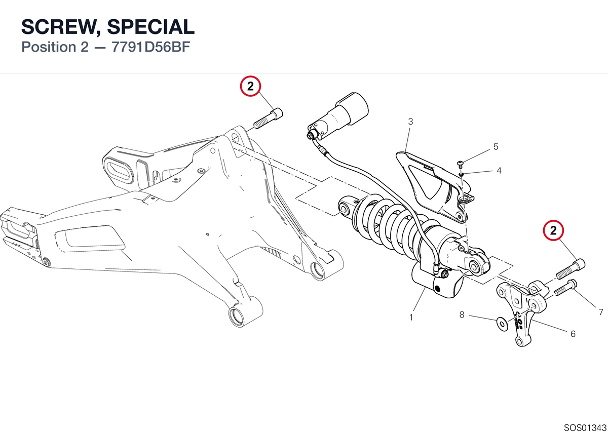 SCREW, SPECIAL 7791D56BF diagram position