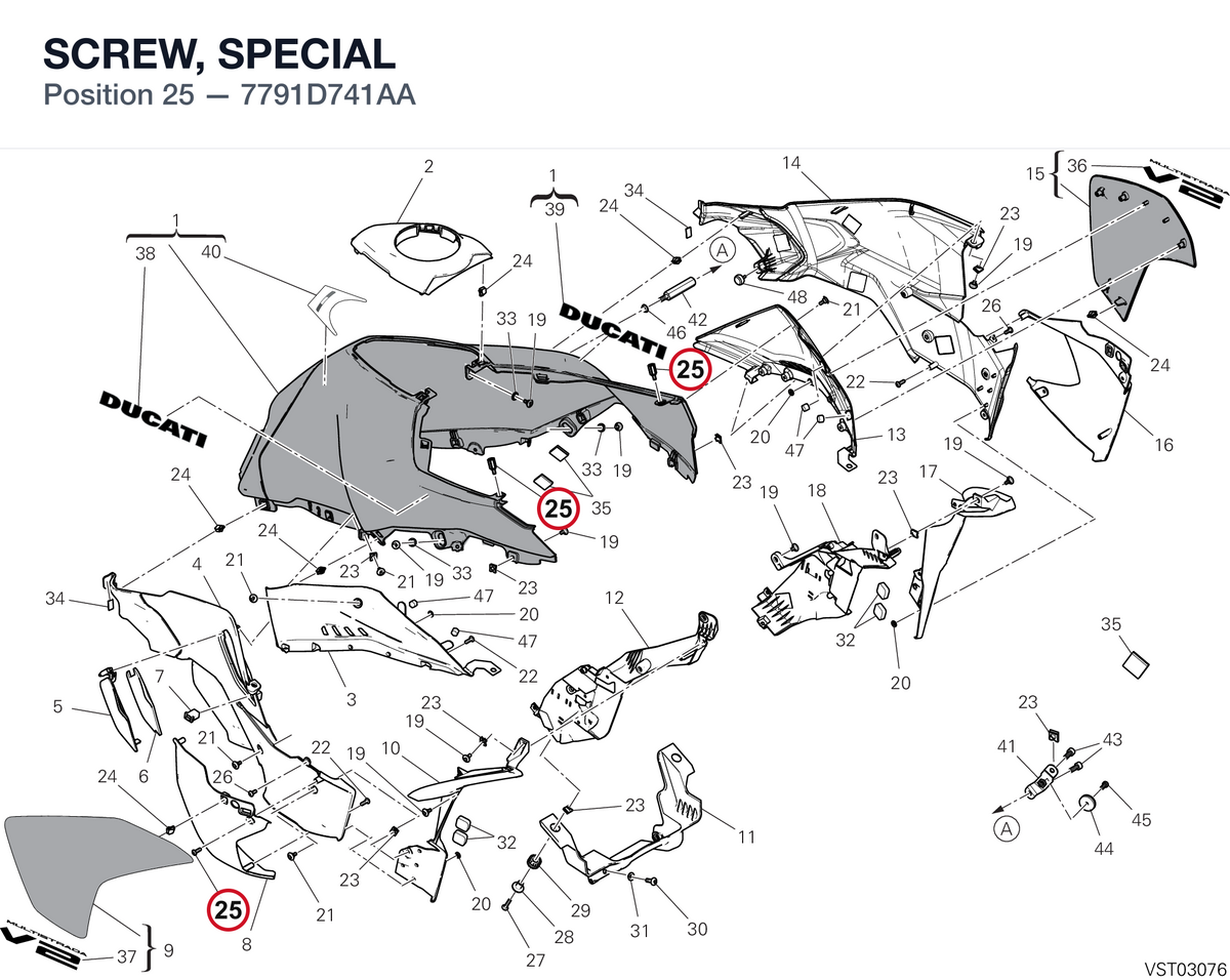 SCREW, SPECIAL 7791D741AA diagram position