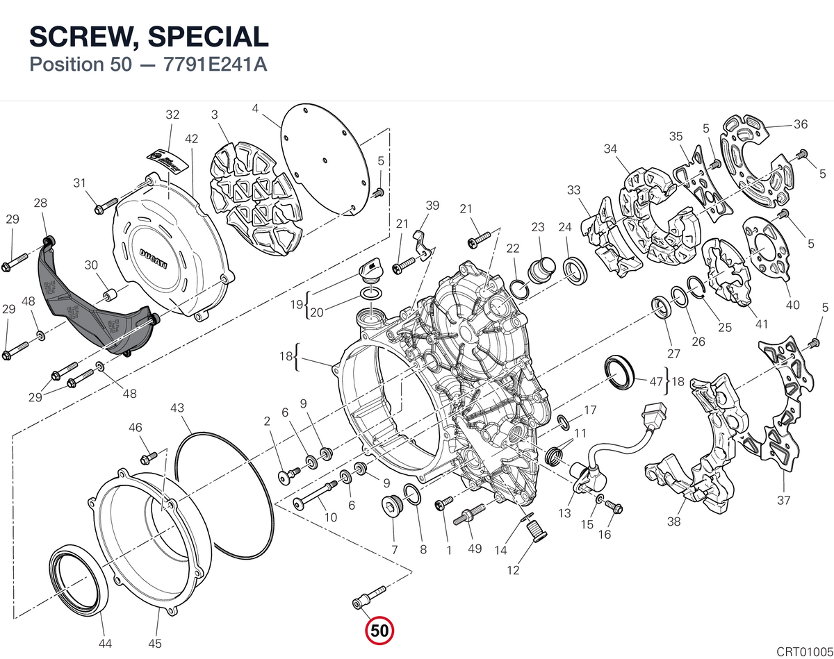SCREW, SPECIAL 7791E241A diagram position