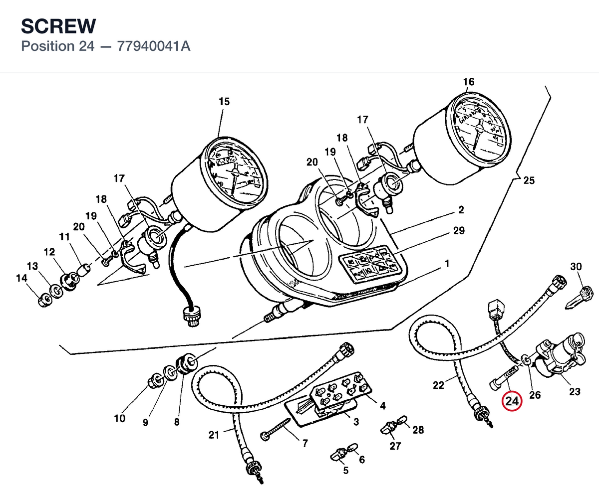 SCREW 77940041A diagram position