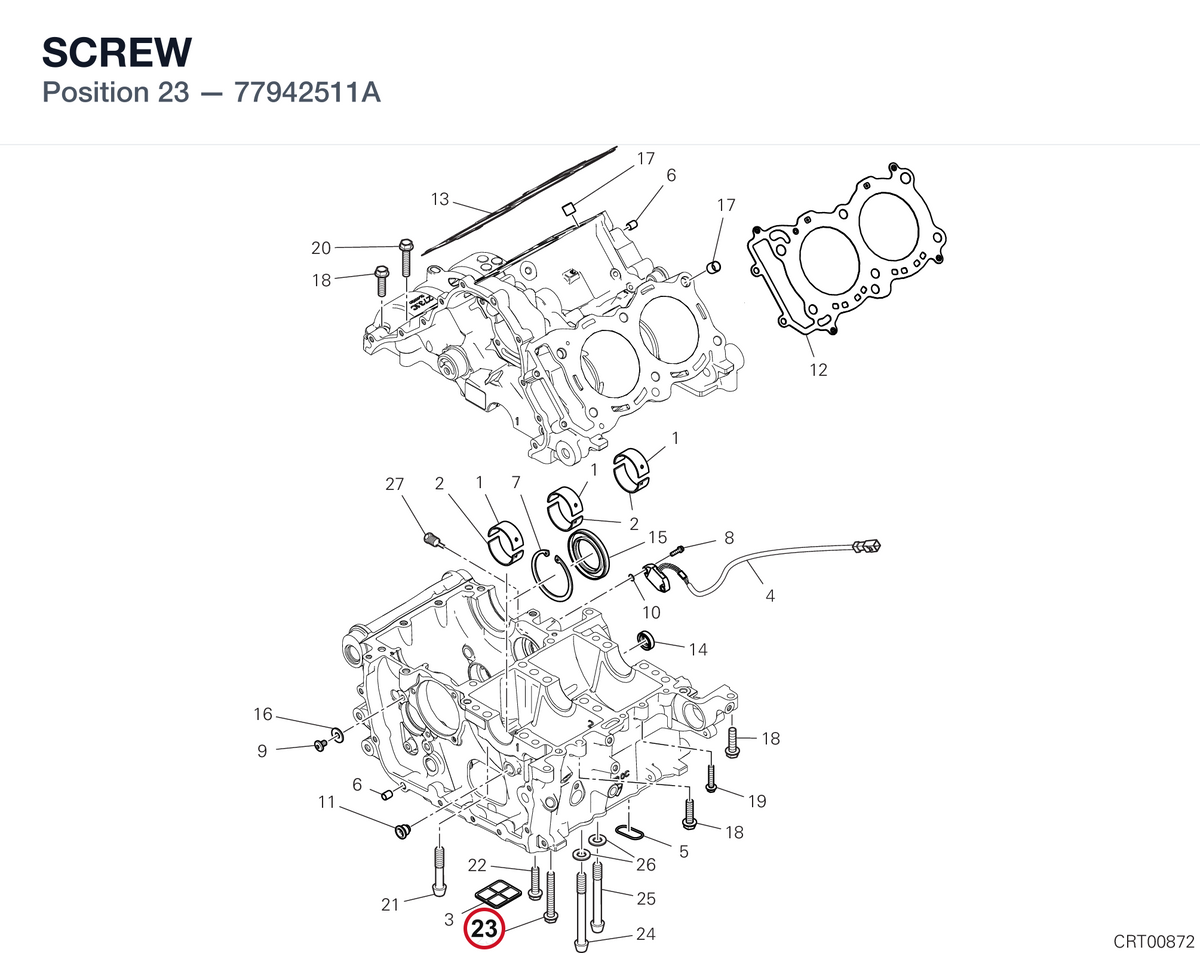 SCREW 77942511A diagram position