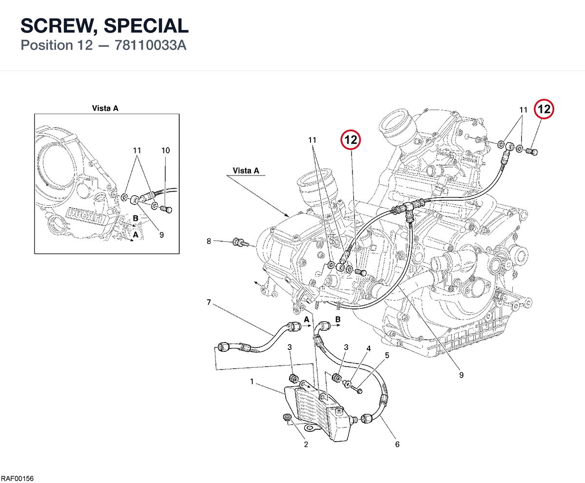 SCREW, SPECIAL 78110033A diagram position