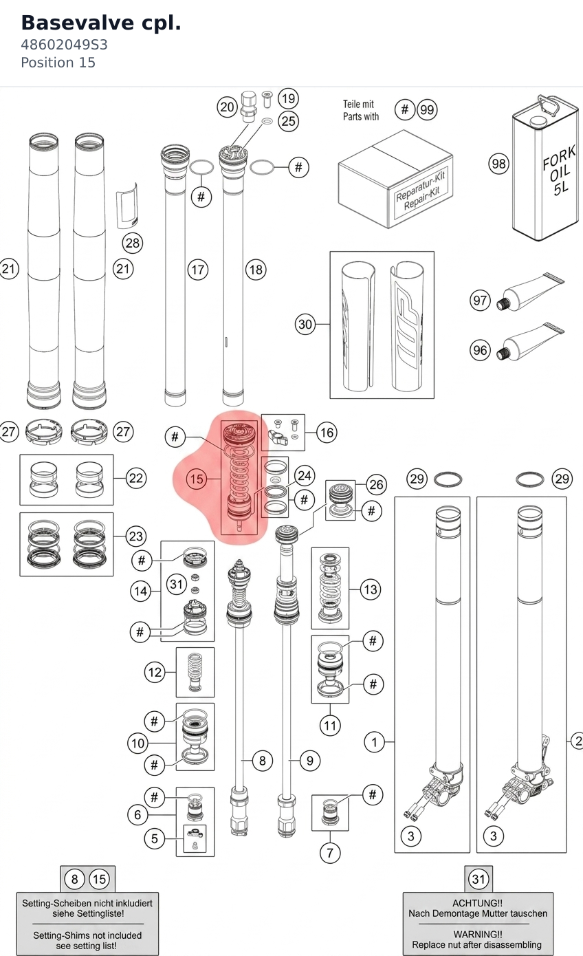 Diagram preview: Basevalve cpl. (48602049S3)