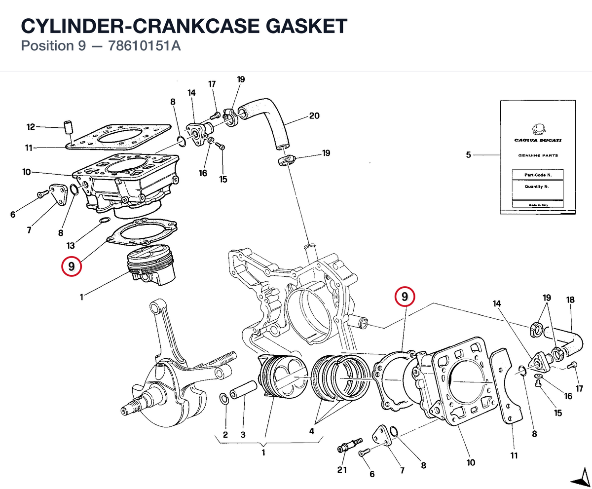 CYLINDER-CRANKCASE GASKET
