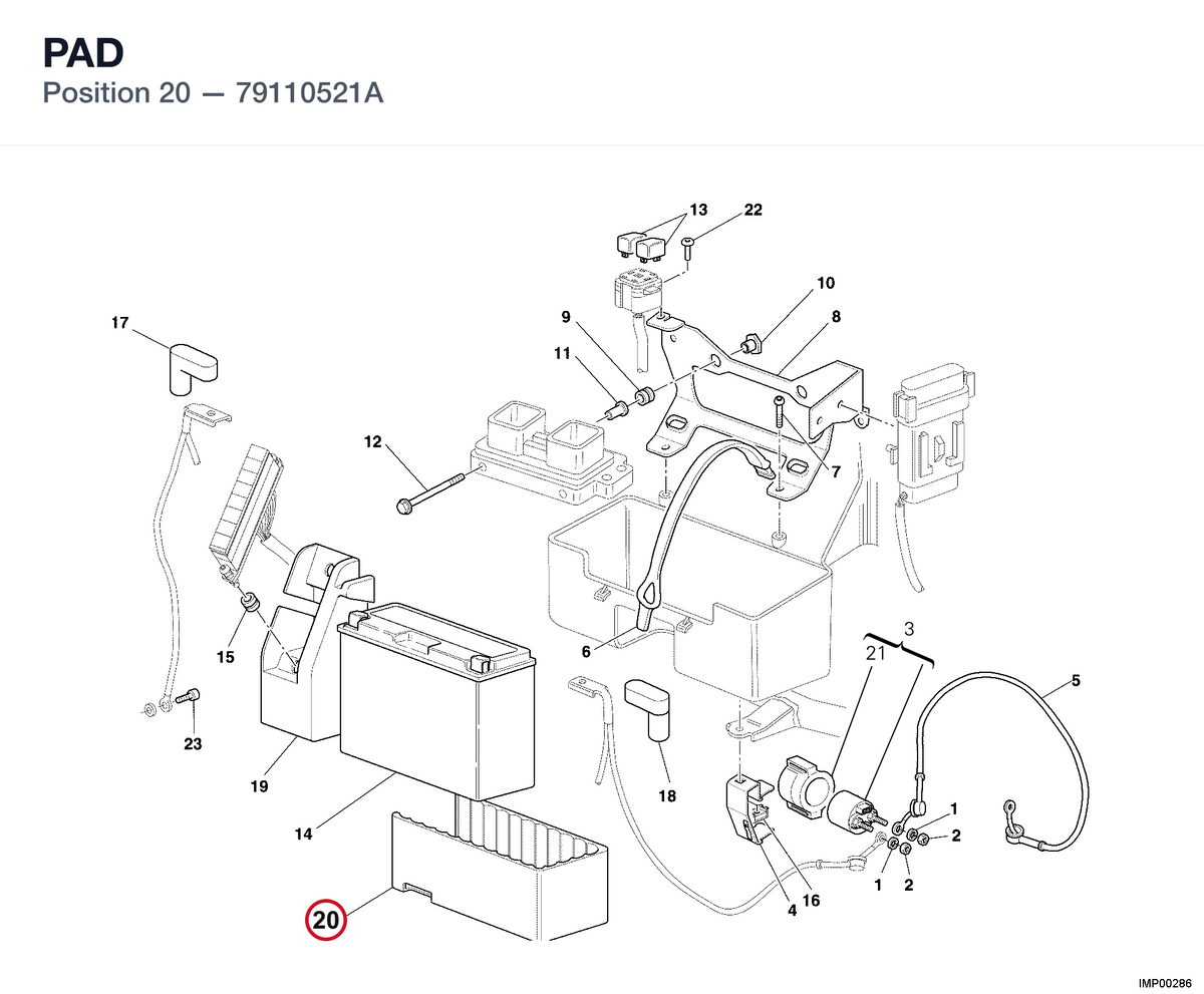 PAD 79110521A diagram position