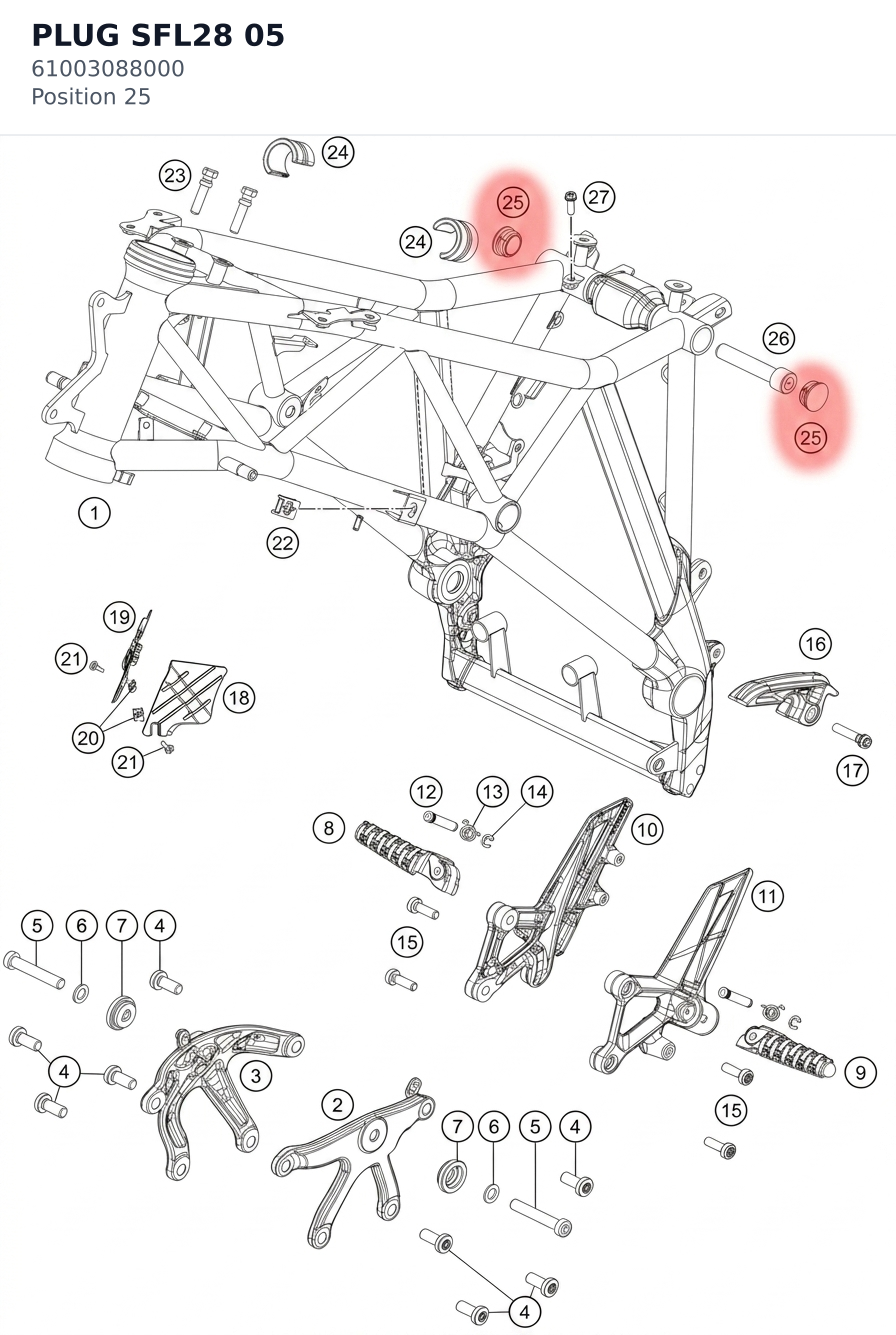 Diagram preview: PLUG SFL28 05 (61003088000)