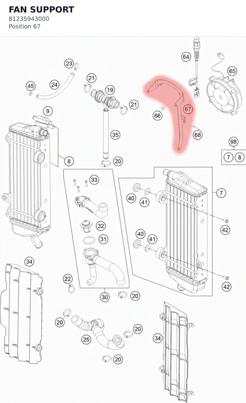 Diagram preview: FAN SUPPORT (81235943000)