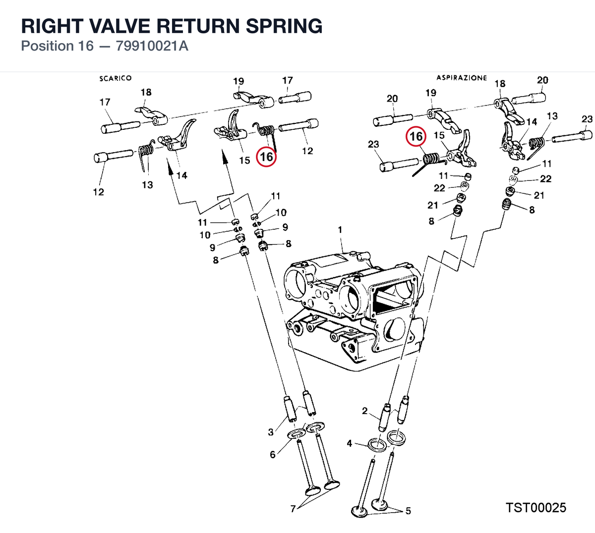 RIGHT VALVE RETURN SPRING