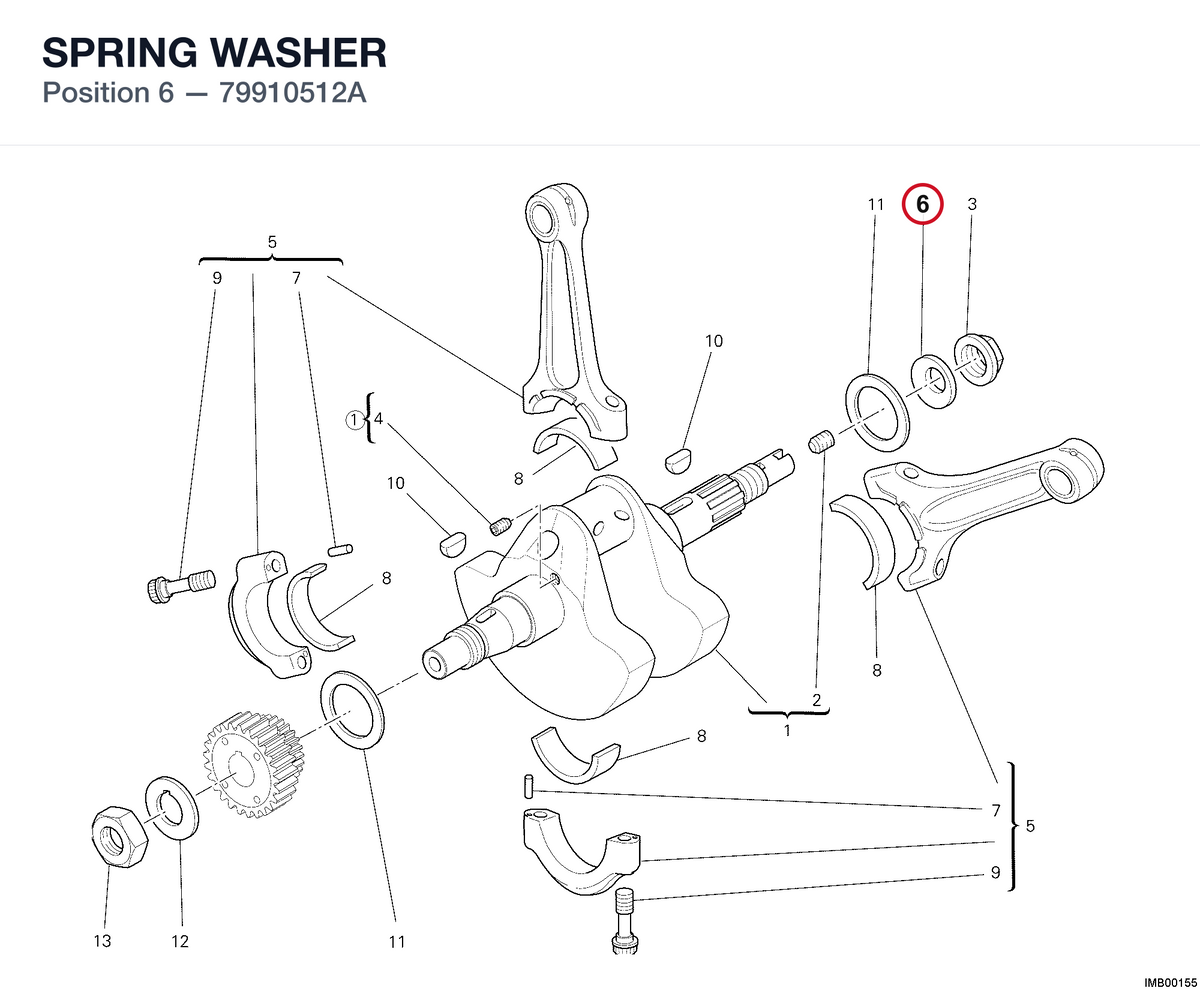 SPRING WASHER 79910512A diagram position