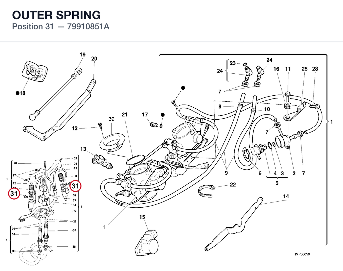 OUTER SPRING 79910851A diagram position