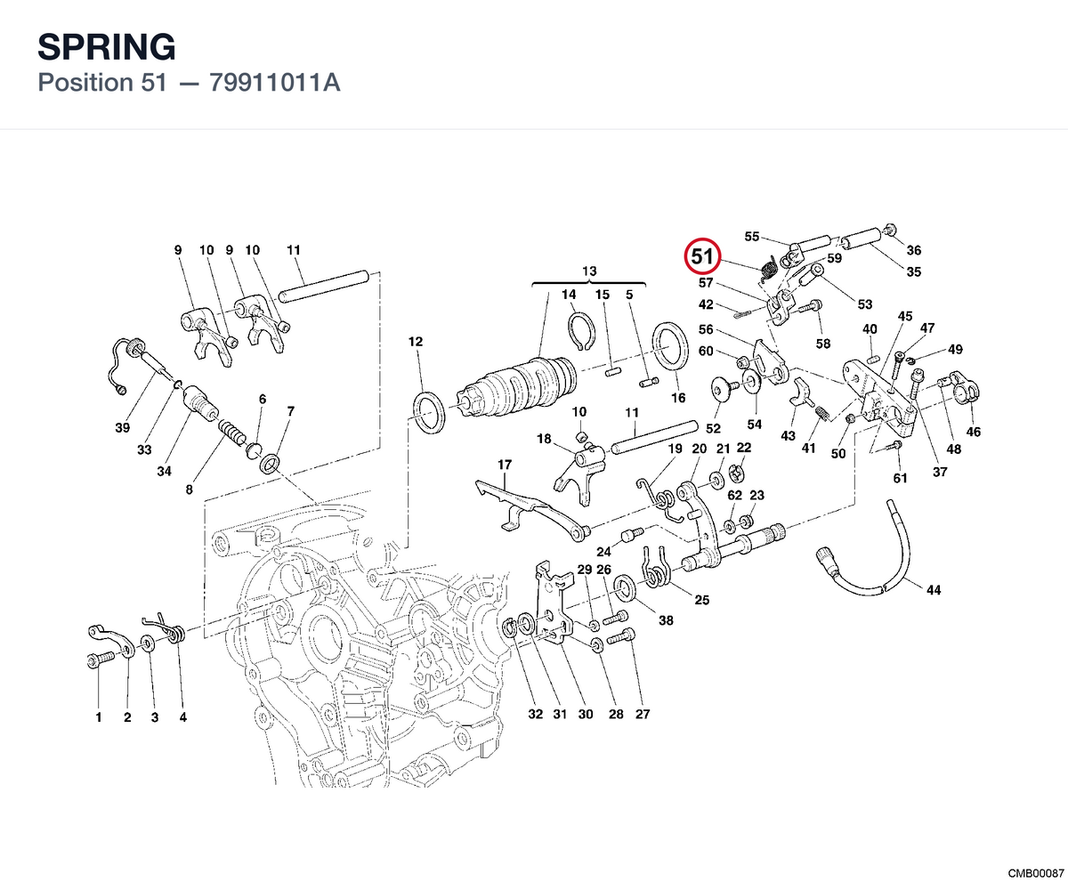 SPRING 79911011A diagram position