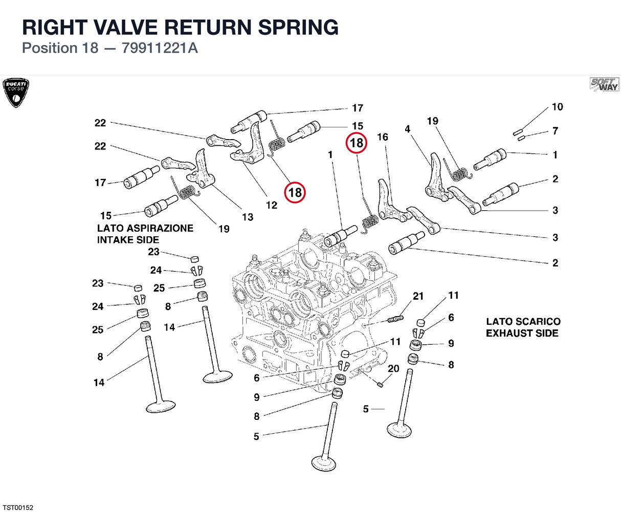 RIGHT VALVE RETURN SPRING