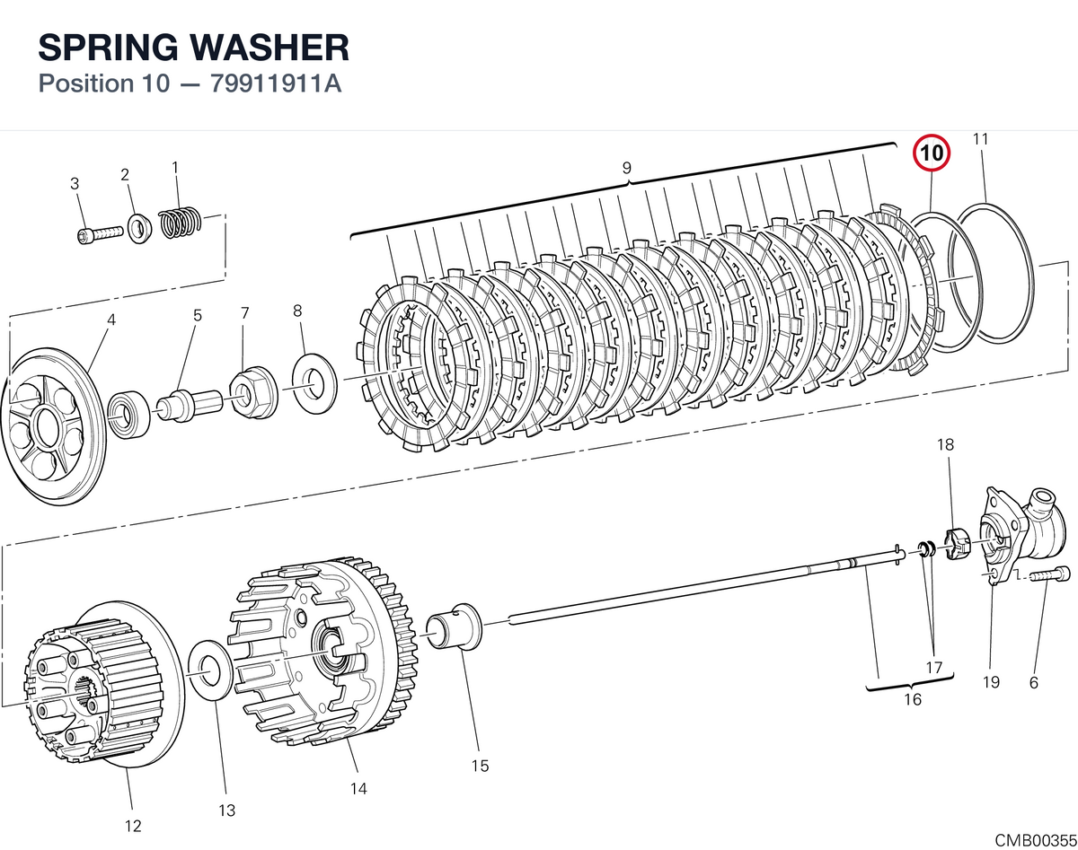 SPRING WASHER 79911911A diagram position