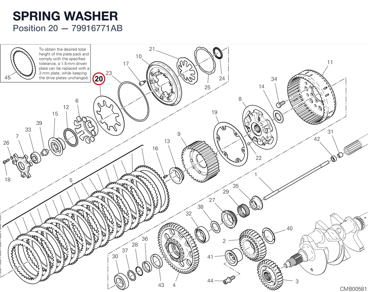 SPRING WASHER 79916771AB diagram position