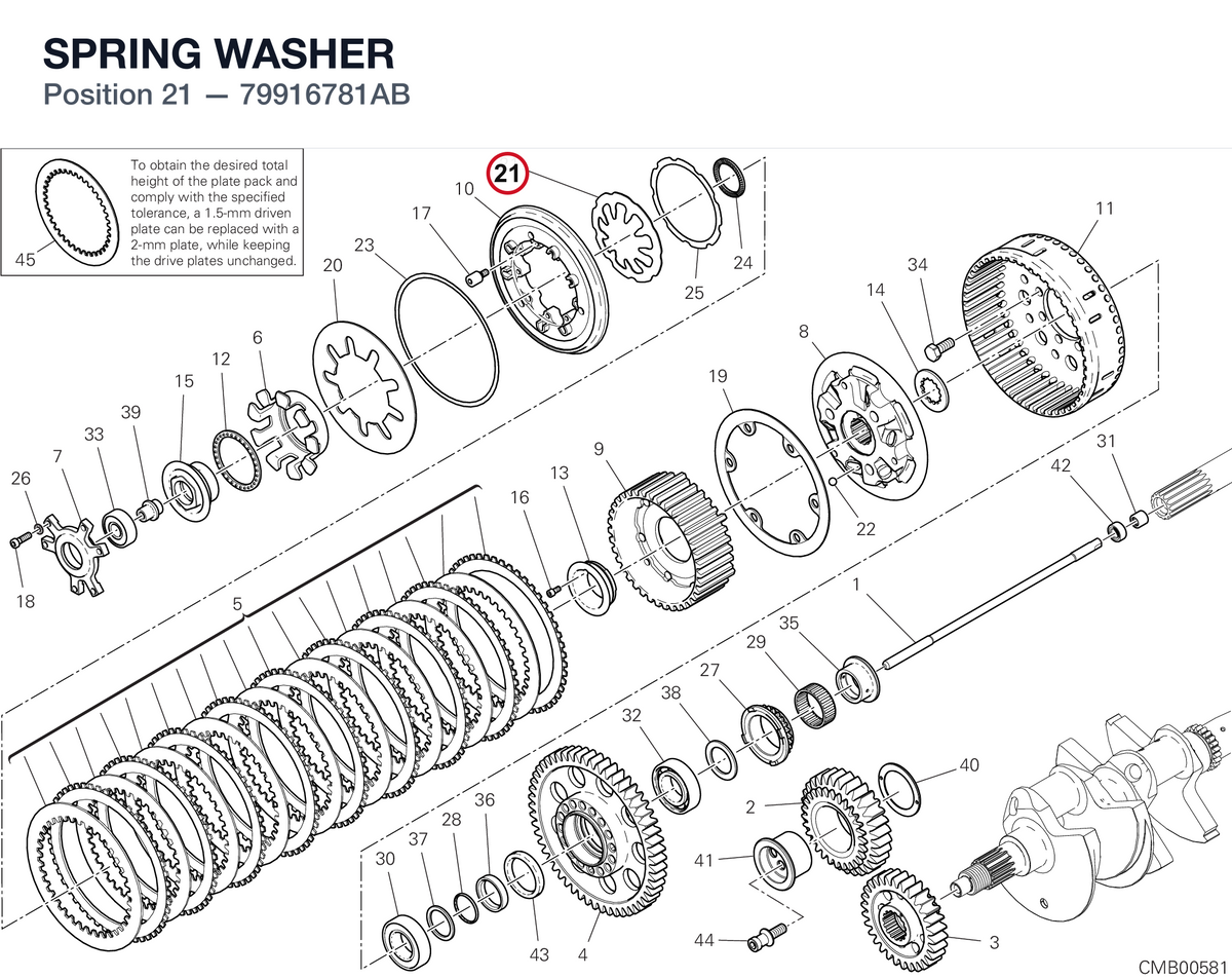 SPRING WASHER 79916781AB diagram position