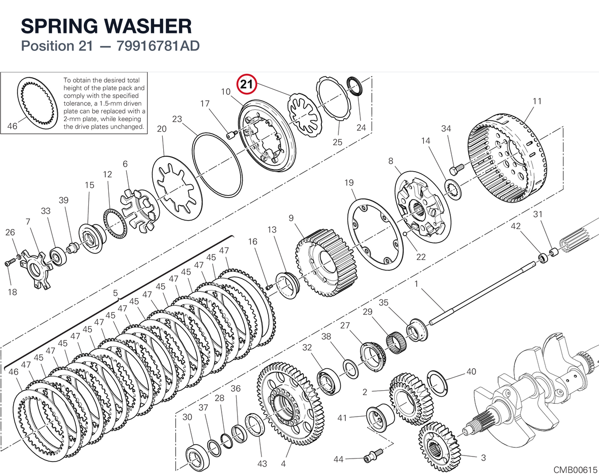 SPRING WASHER 79916781AD diagram position