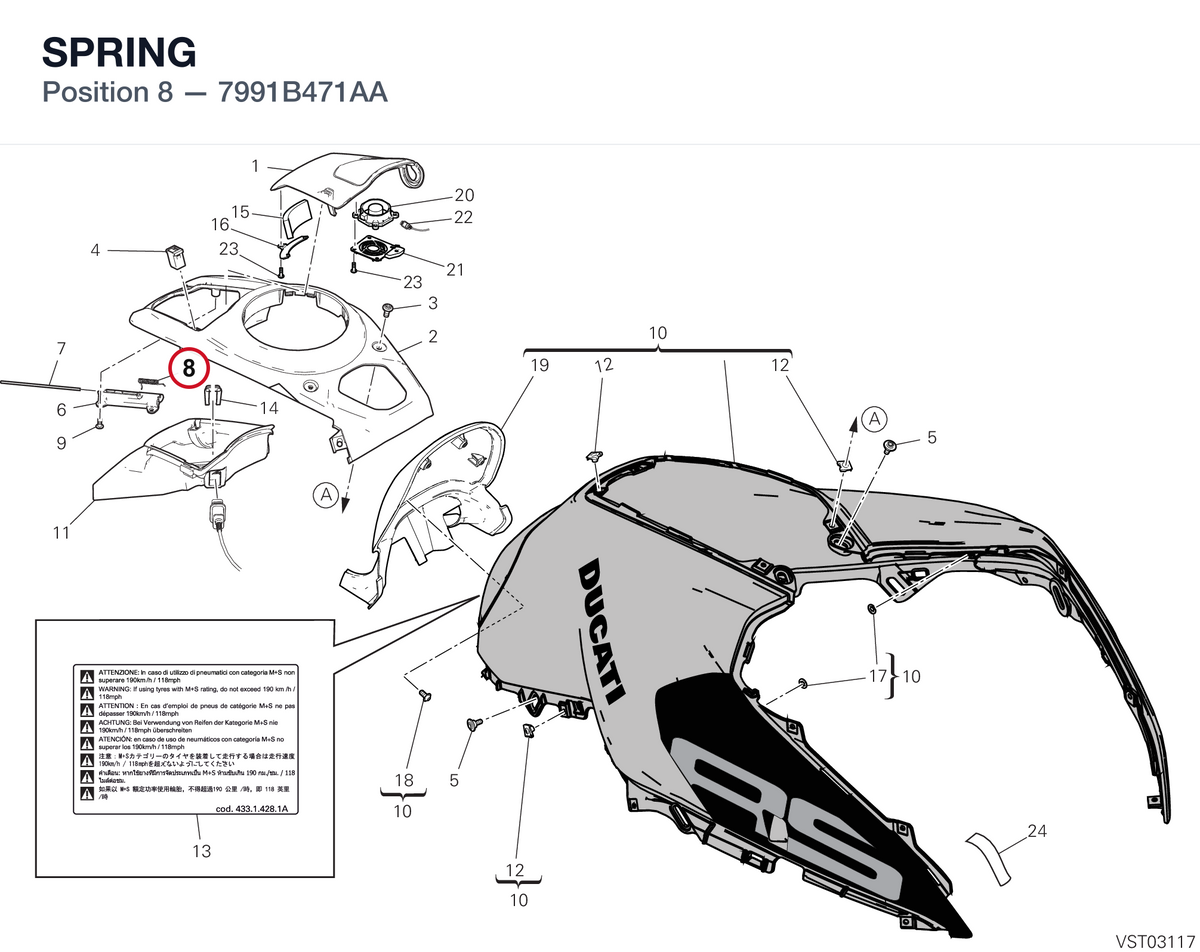 SPRING 7991B471AA diagram position