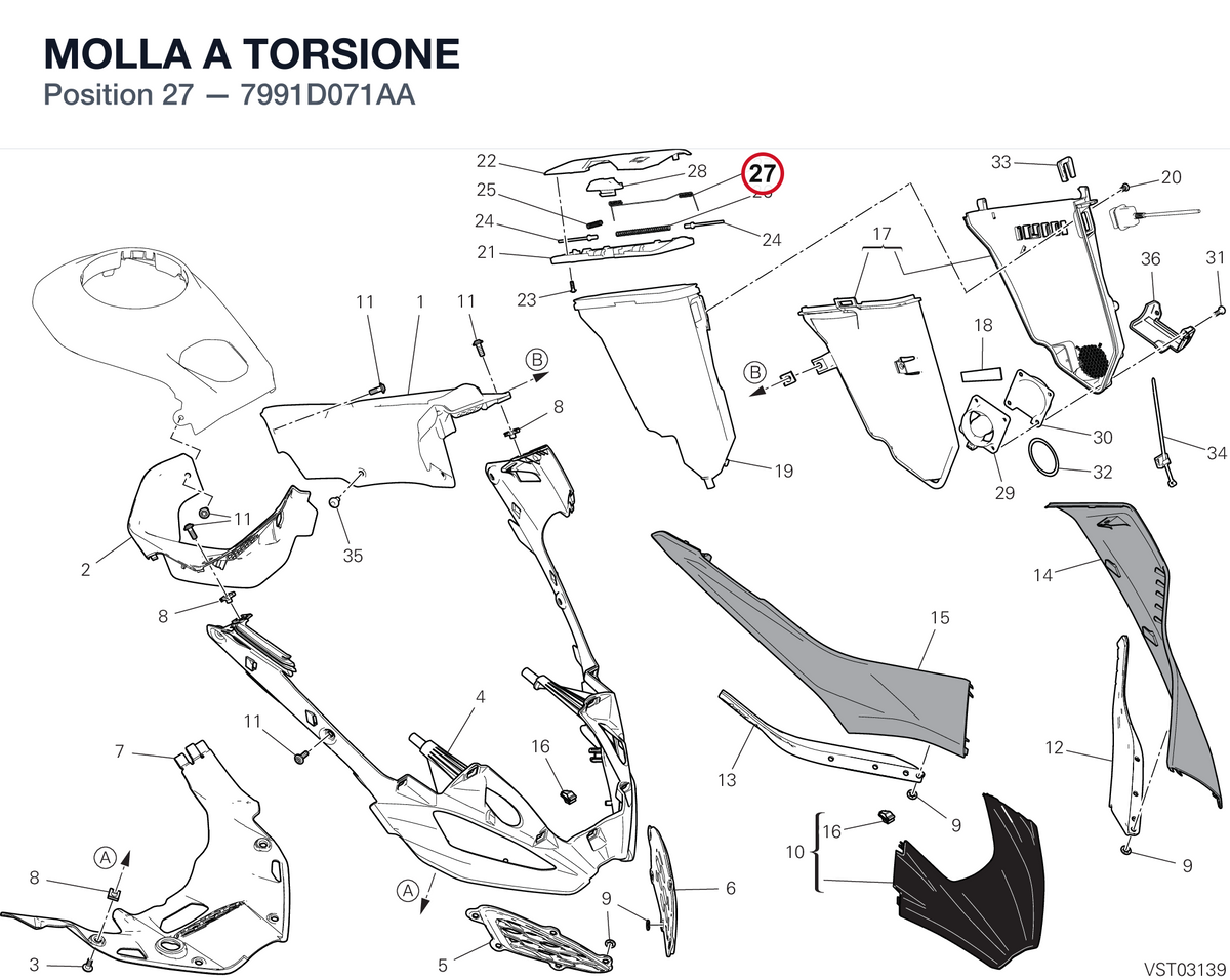 MOLLA A TORSIONE 7991D071AA diagram position