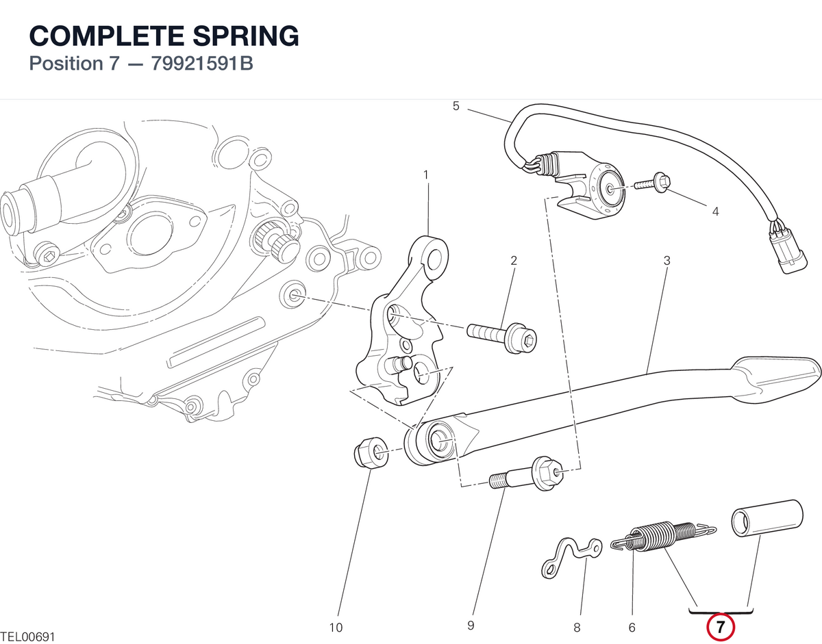 COMPLETE SPRING 79921591B diagram position