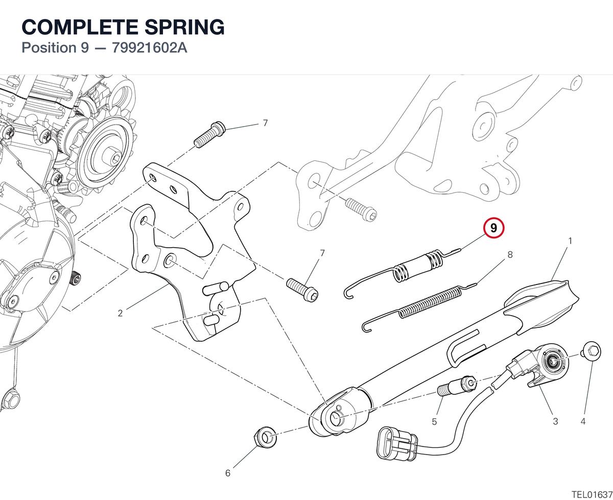 COMPLETE SPRING 79921602A diagram position