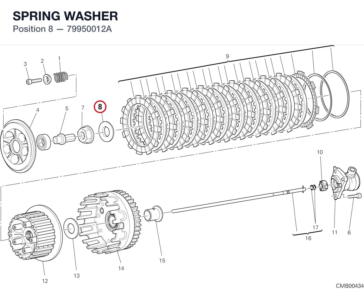 SPRING WASHER 79950012A diagram position