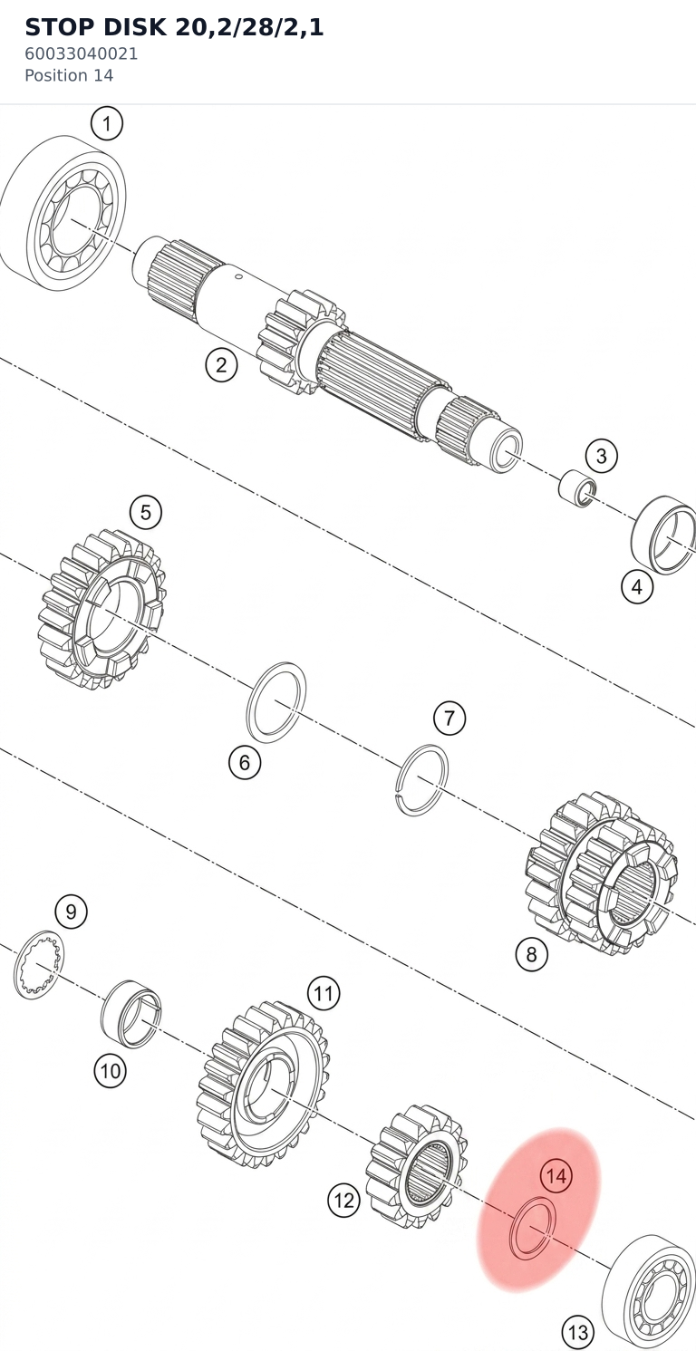 Diagram preview: STOP DISK 20,2/28/2,1 (60033040021)
