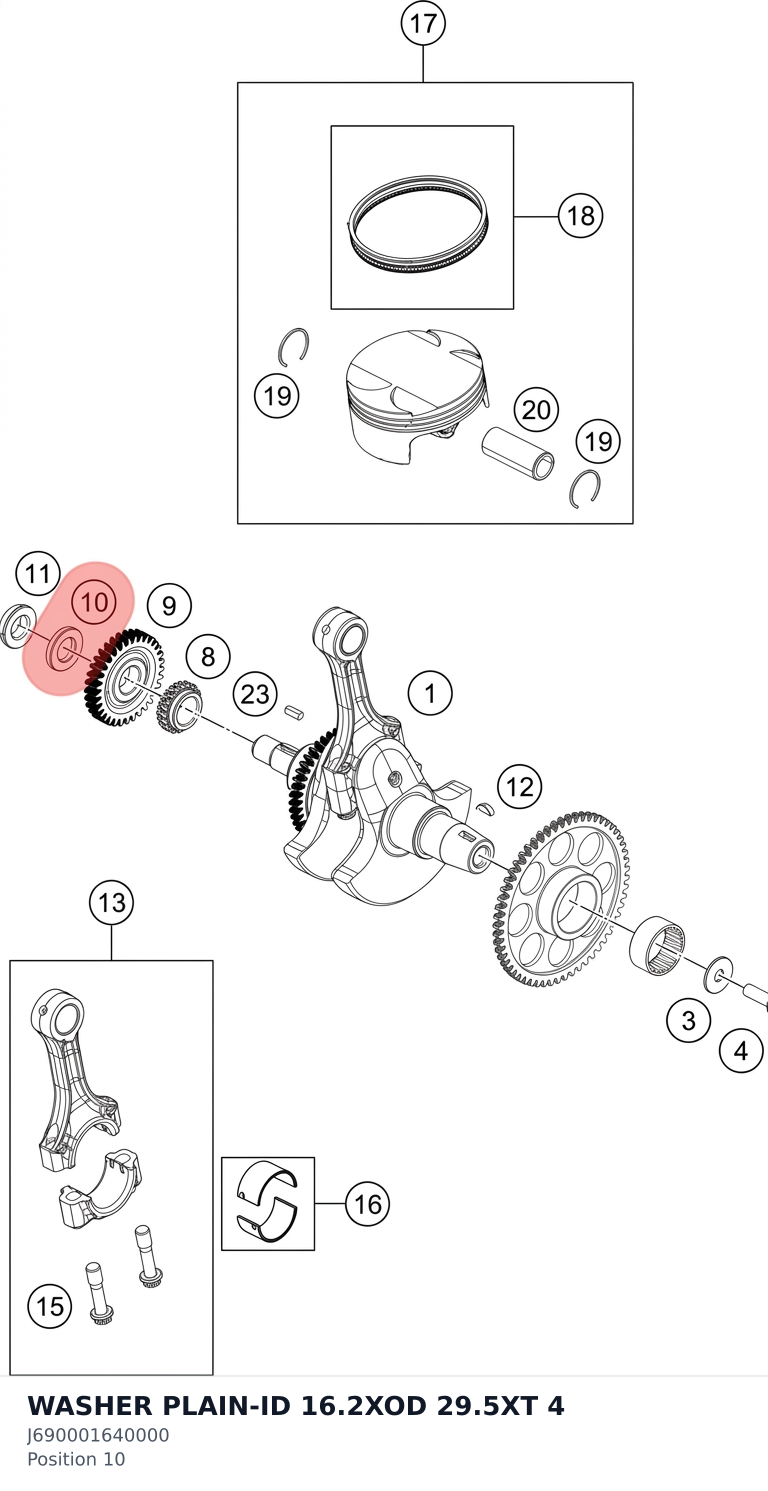 Diagram preview: WASHER PLAIN-ID 16.2XOD 29.5XT 4 (J690001640000)