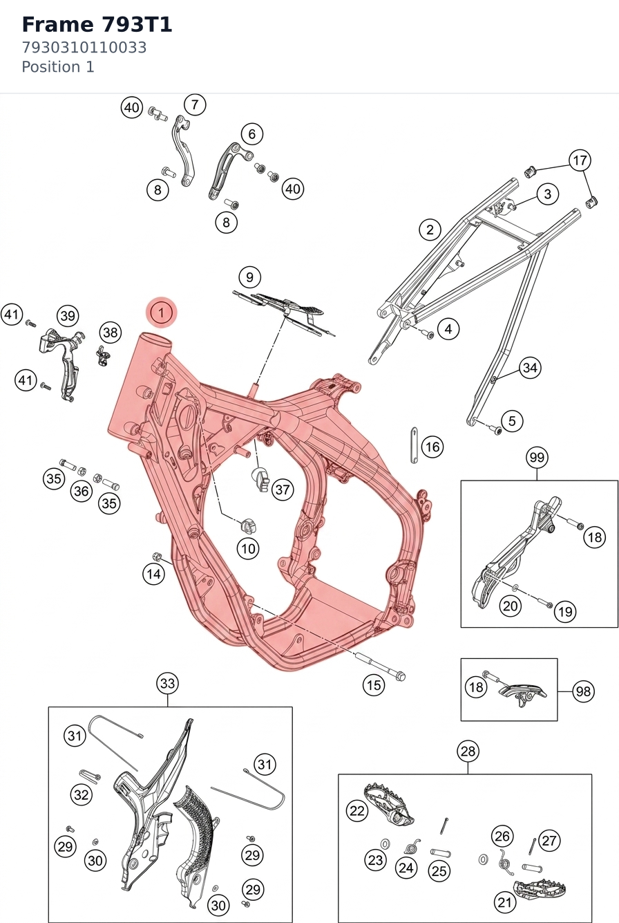 Diagram preview: Frame 793T1 (7930310110033)