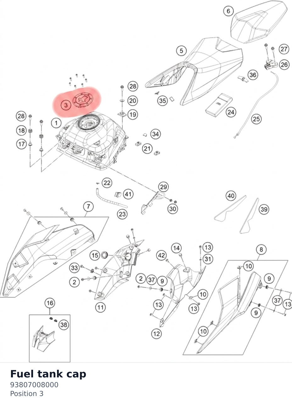 Diagram preview: Fuel tank cap (93807008000)