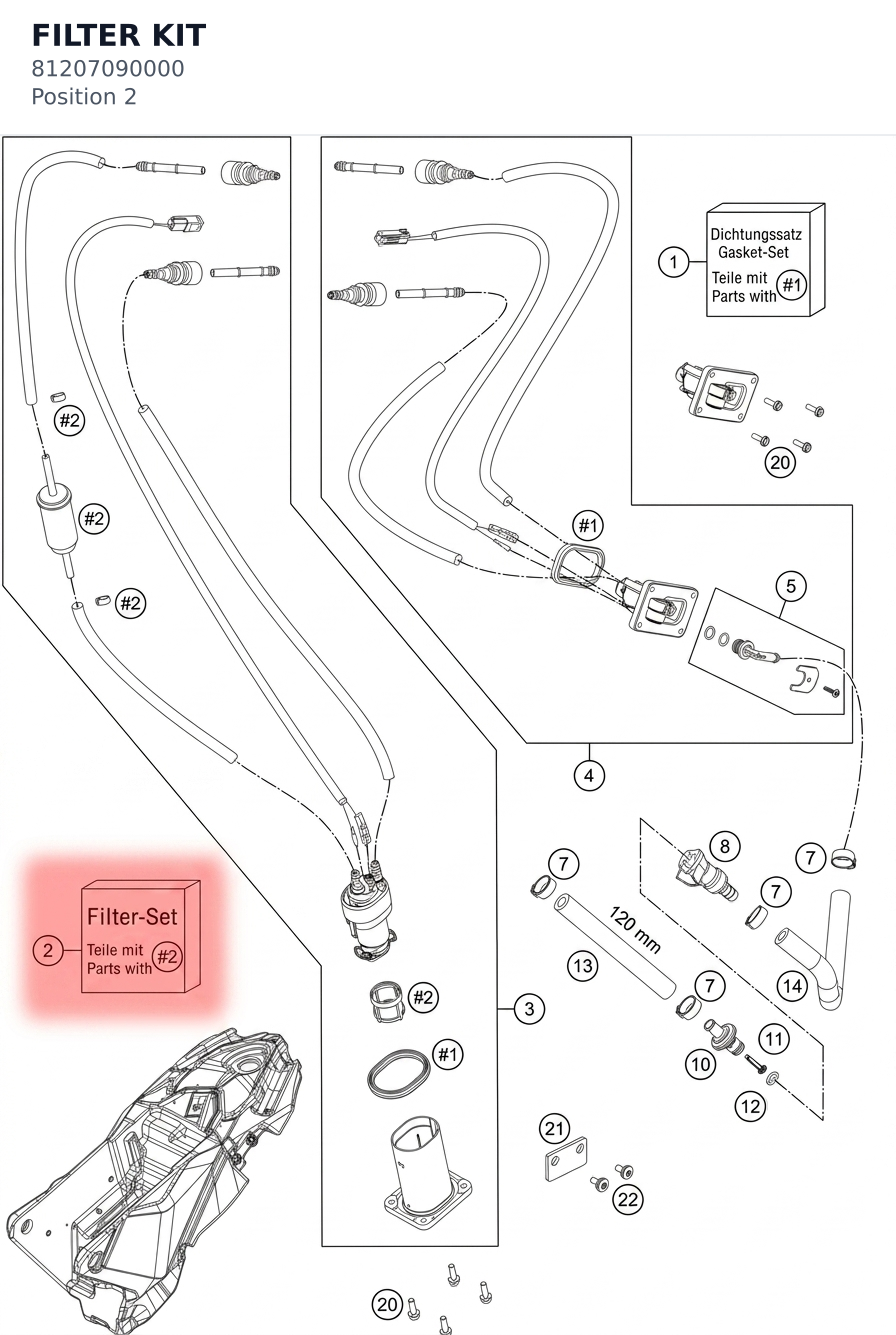 Diagram preview: FILTER KIT (81207090000)
