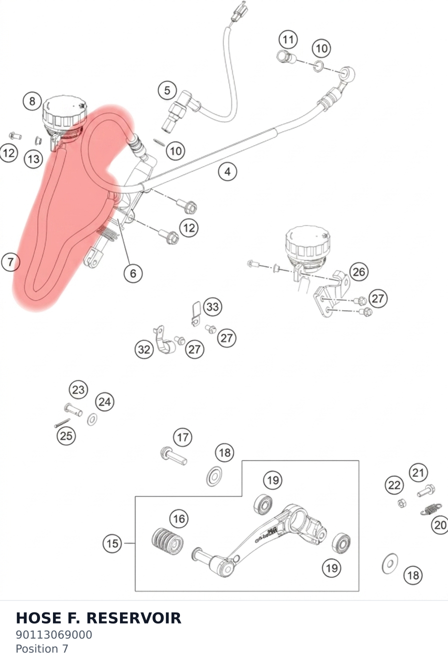 Diagram preview: HOSE F. RESERVOIR (90113069000)