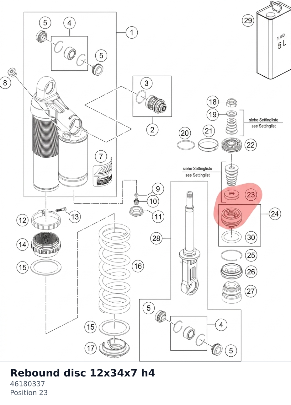 Diagram preview: Rebound disc 12x34x7 h4 (46180337)