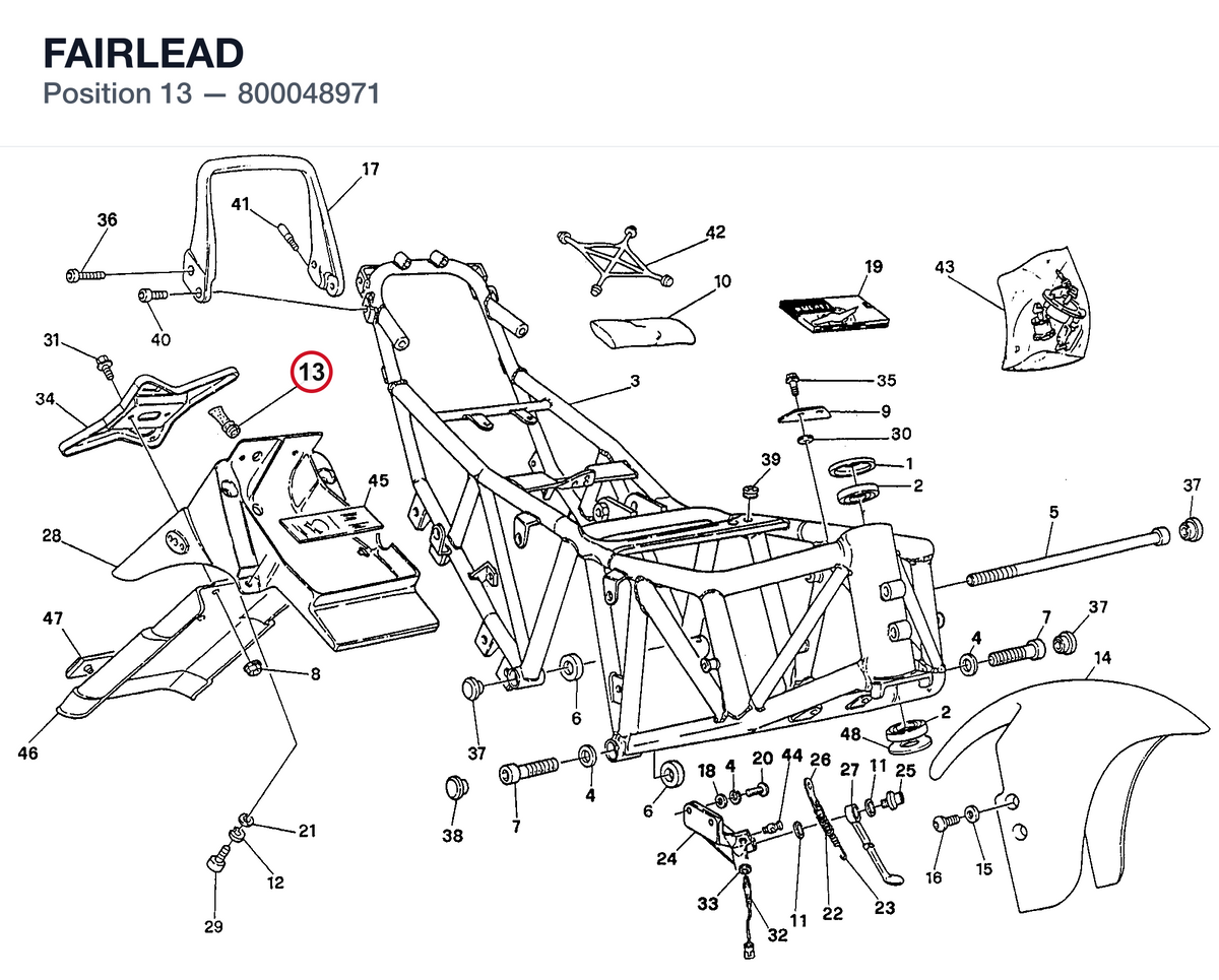 FAIRLEAD 800048971 diagram position
