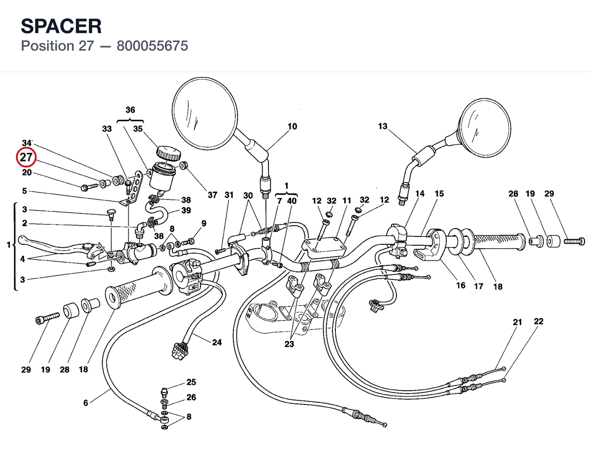 SPACER 800055675 diagram position