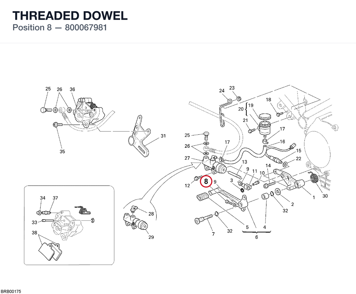 THREADED DOWEL 800067981 diagram position