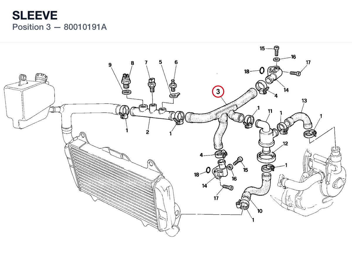 SLEEVE 80010191A diagram position