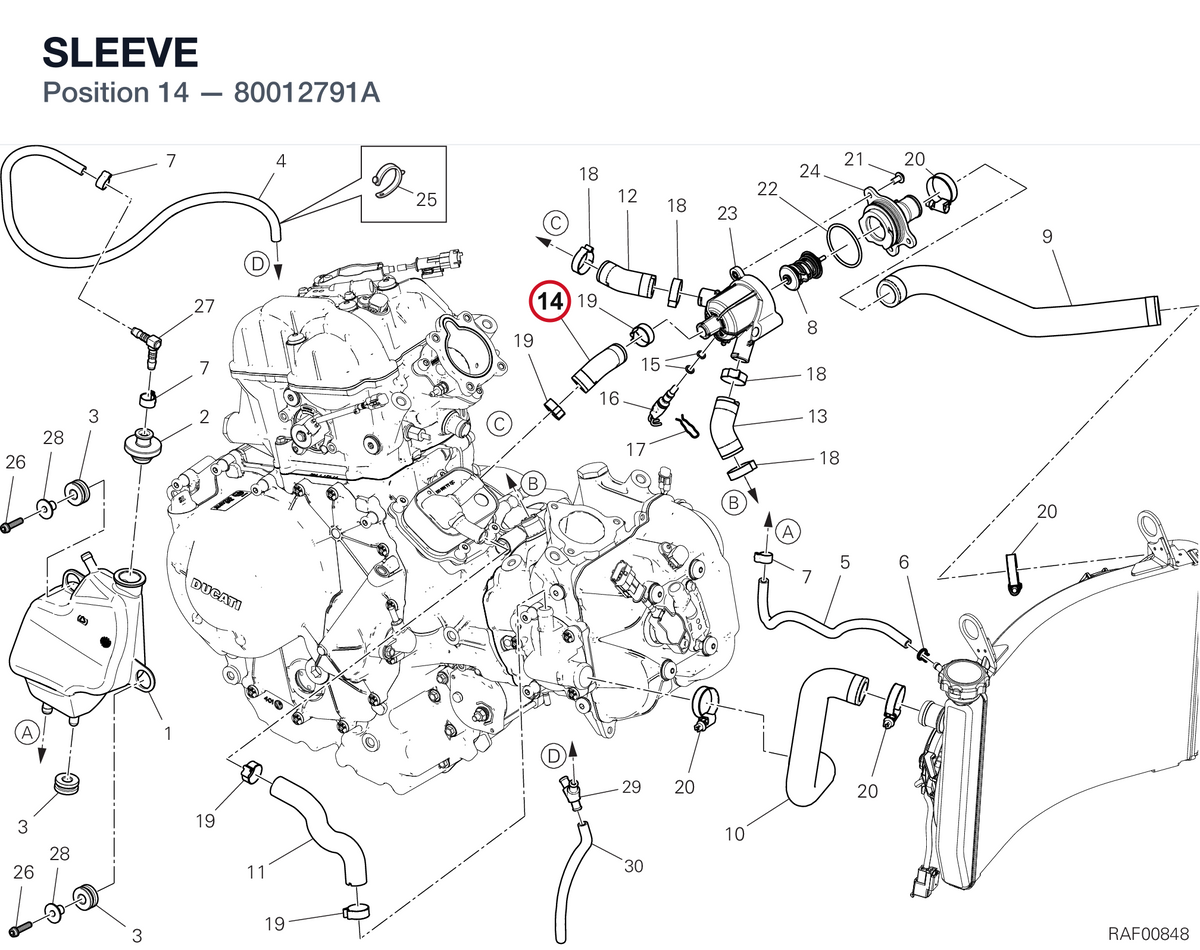 SLEEVE 80012791A diagram position