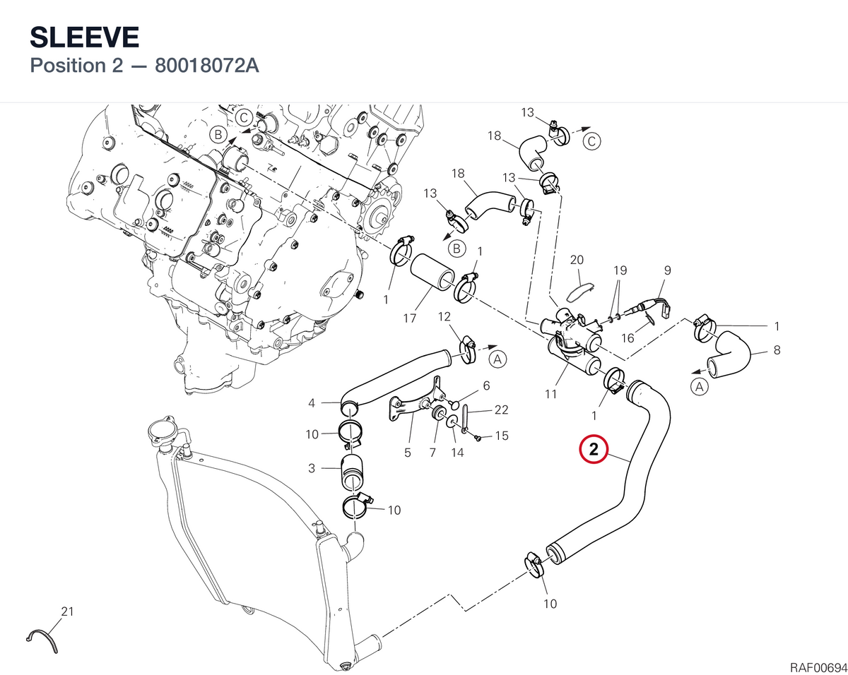 SLEEVE 80018072A diagram position