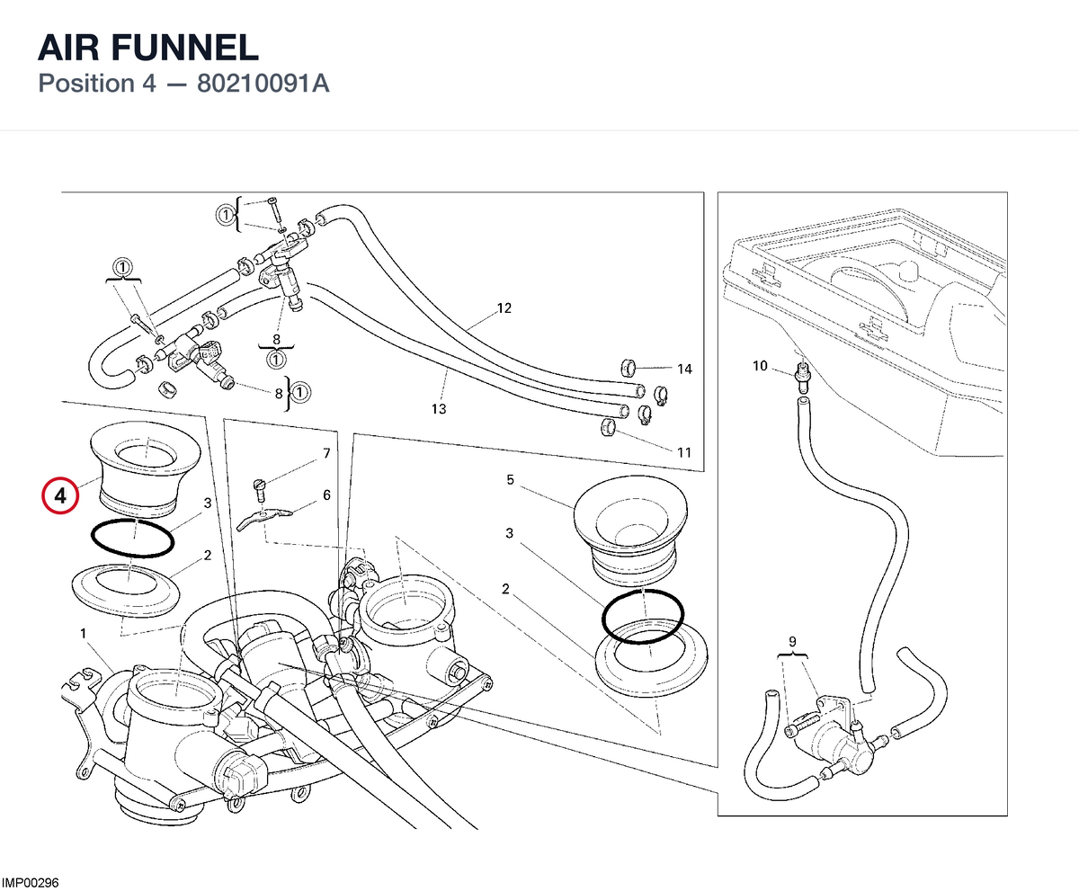 AIR FUNNEL 80210091A diagram position