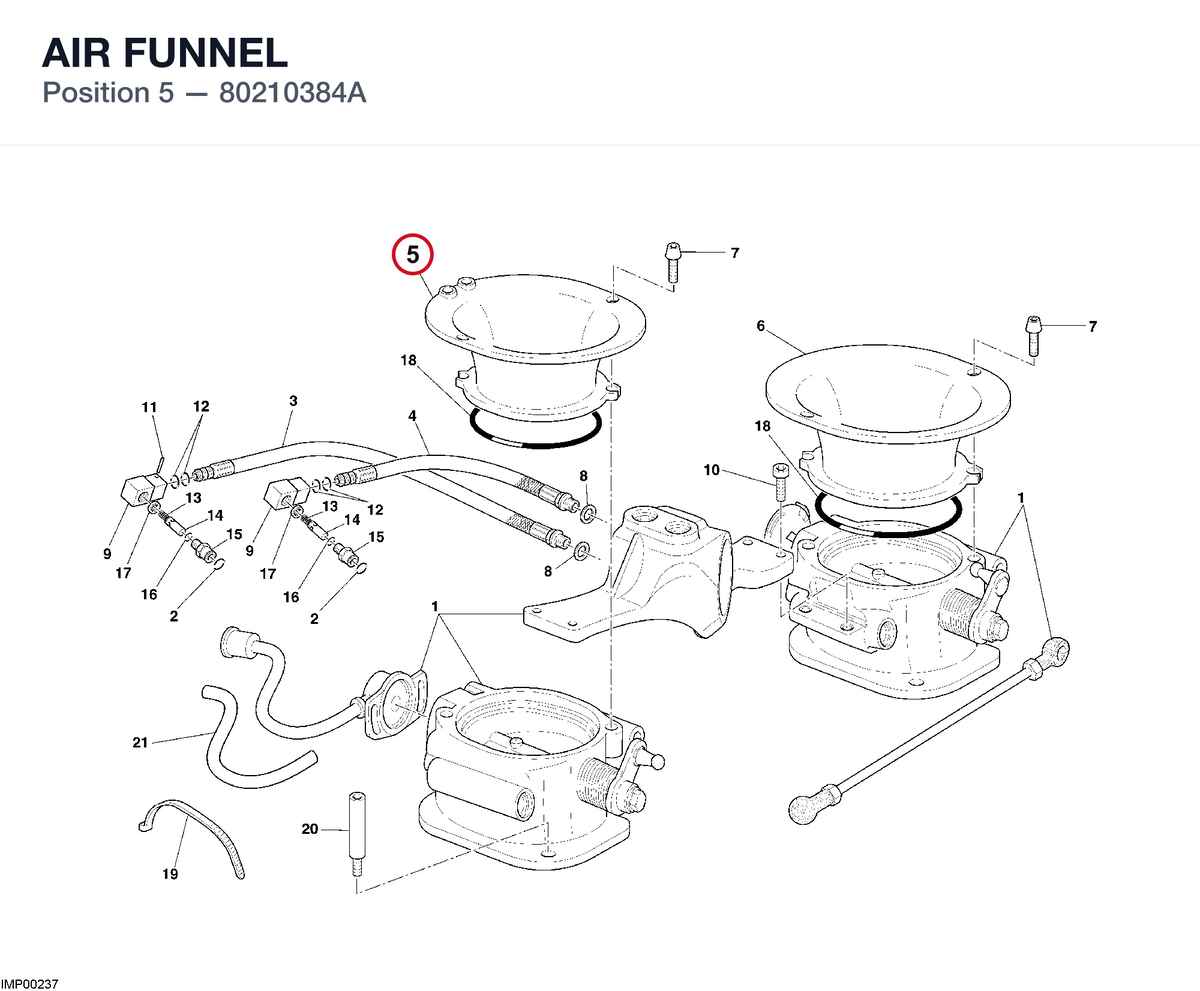 AIR FUNNEL 80210384A diagram position