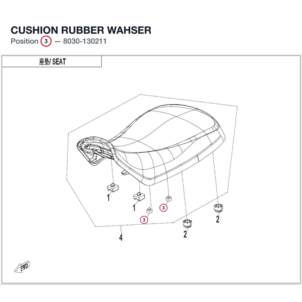 CUSHION RUBBER WAHSER product image