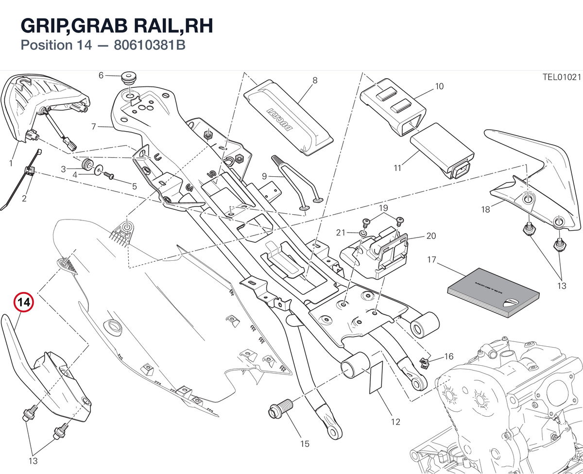 GRIP,GRAB RAIL,RH 80610381B diagram position