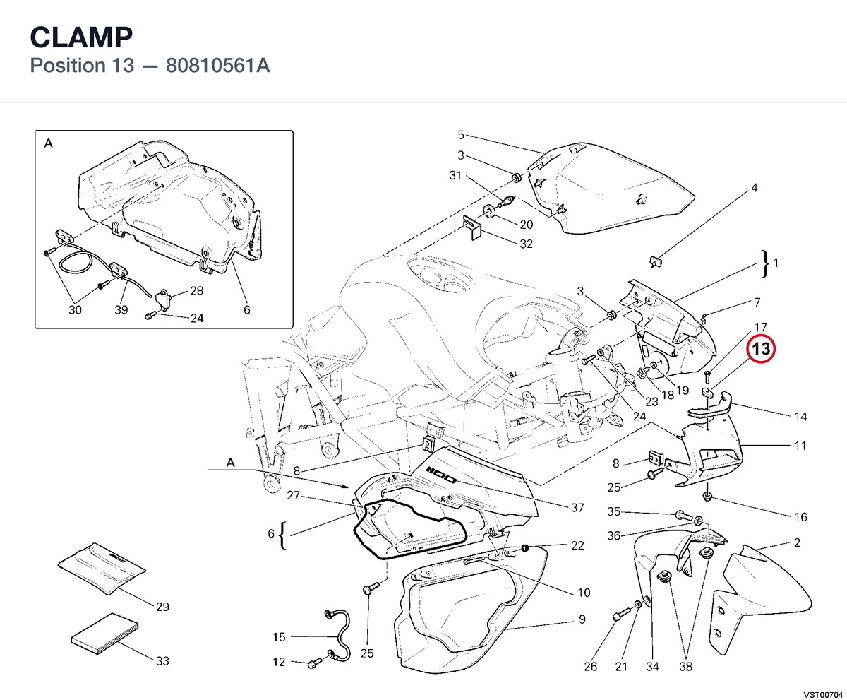 CLAMP 80810561A diagram position