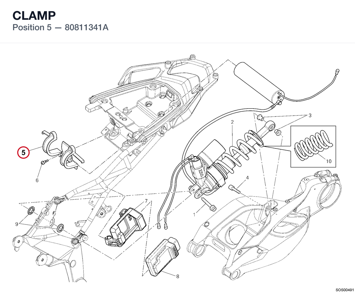 CLAMP 80811341A diagram position