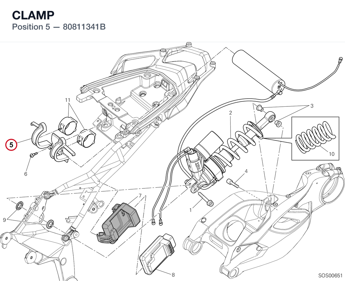 CLAMP 80811341B diagram position