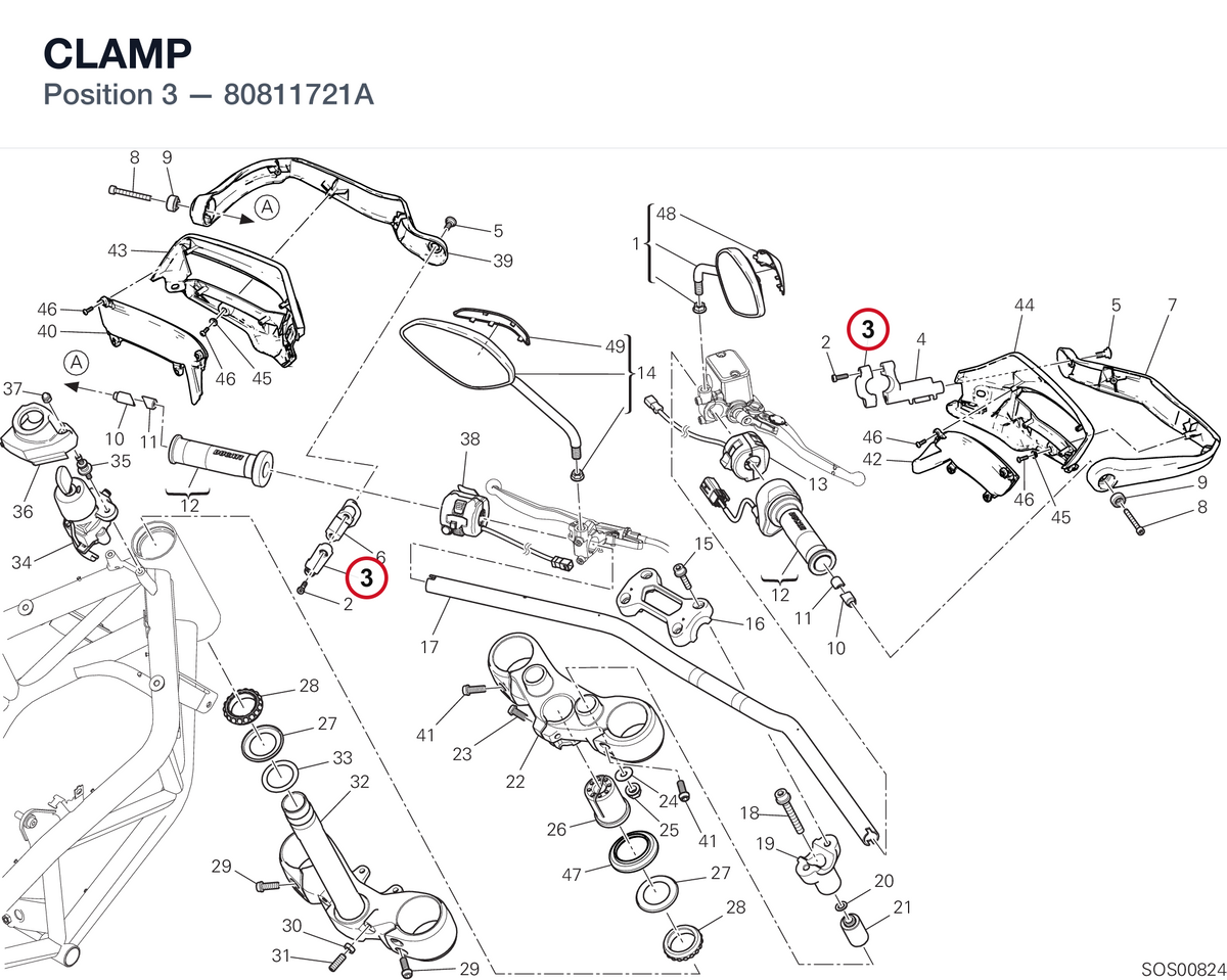 CLAMP 80811721A diagram position