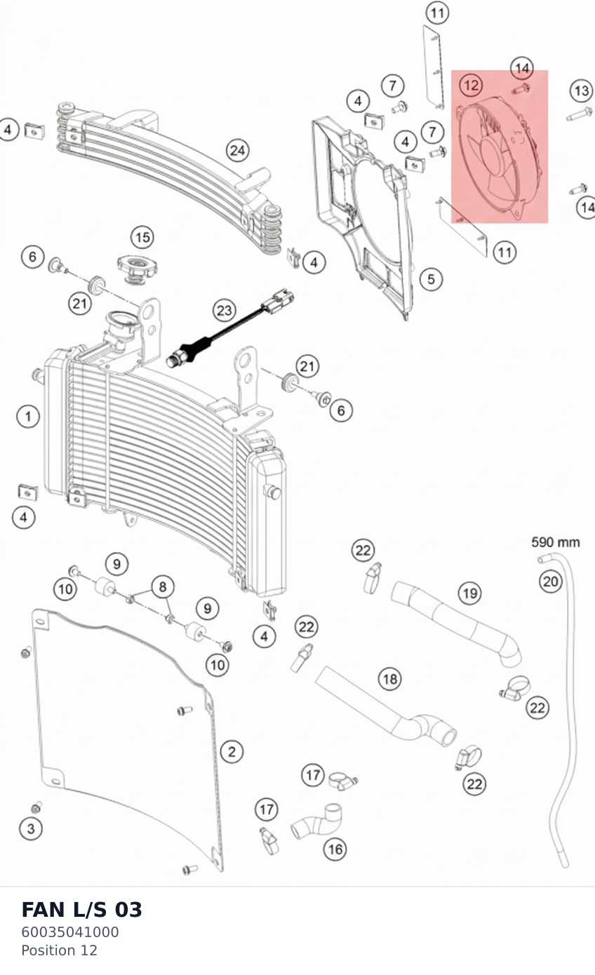 Diagram preview: FAN L/S 03 (60035041000)
