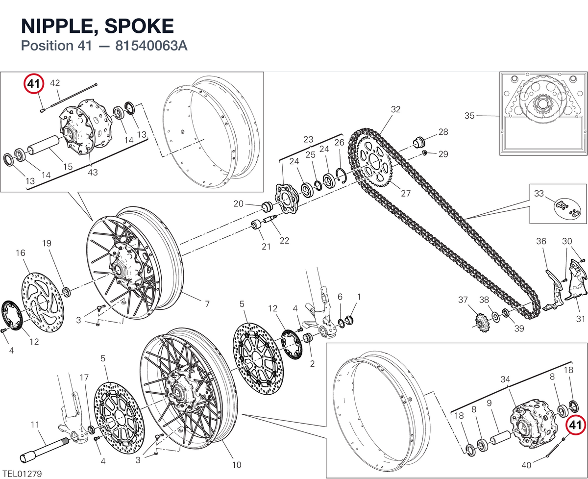 NIPPLE, SPOKE 81540063A diagram position