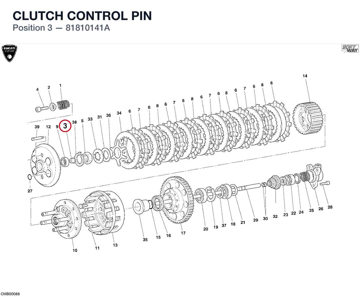 CLUTCH CONTROL PIN