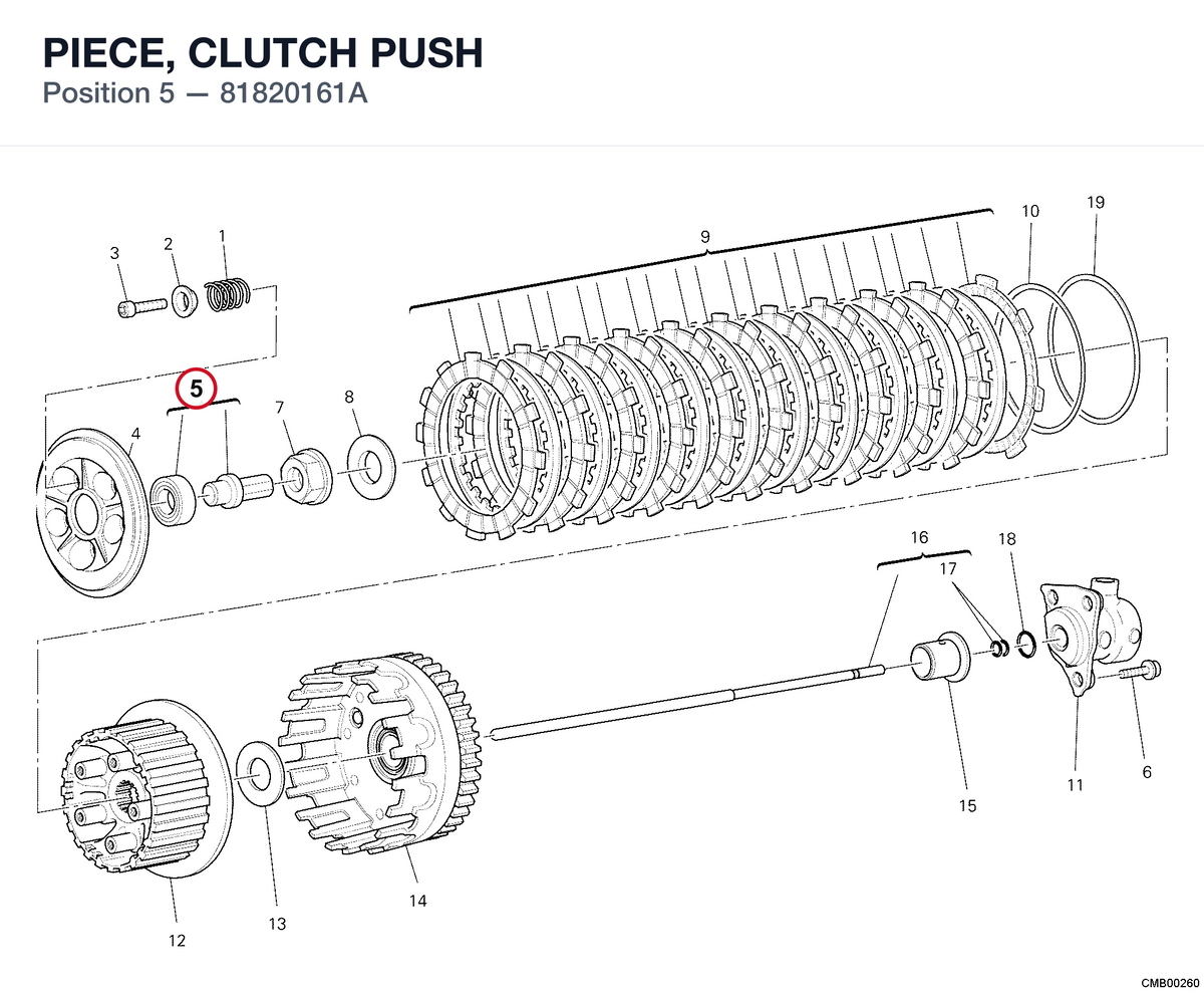 PIECE, CLUTCH PUSH